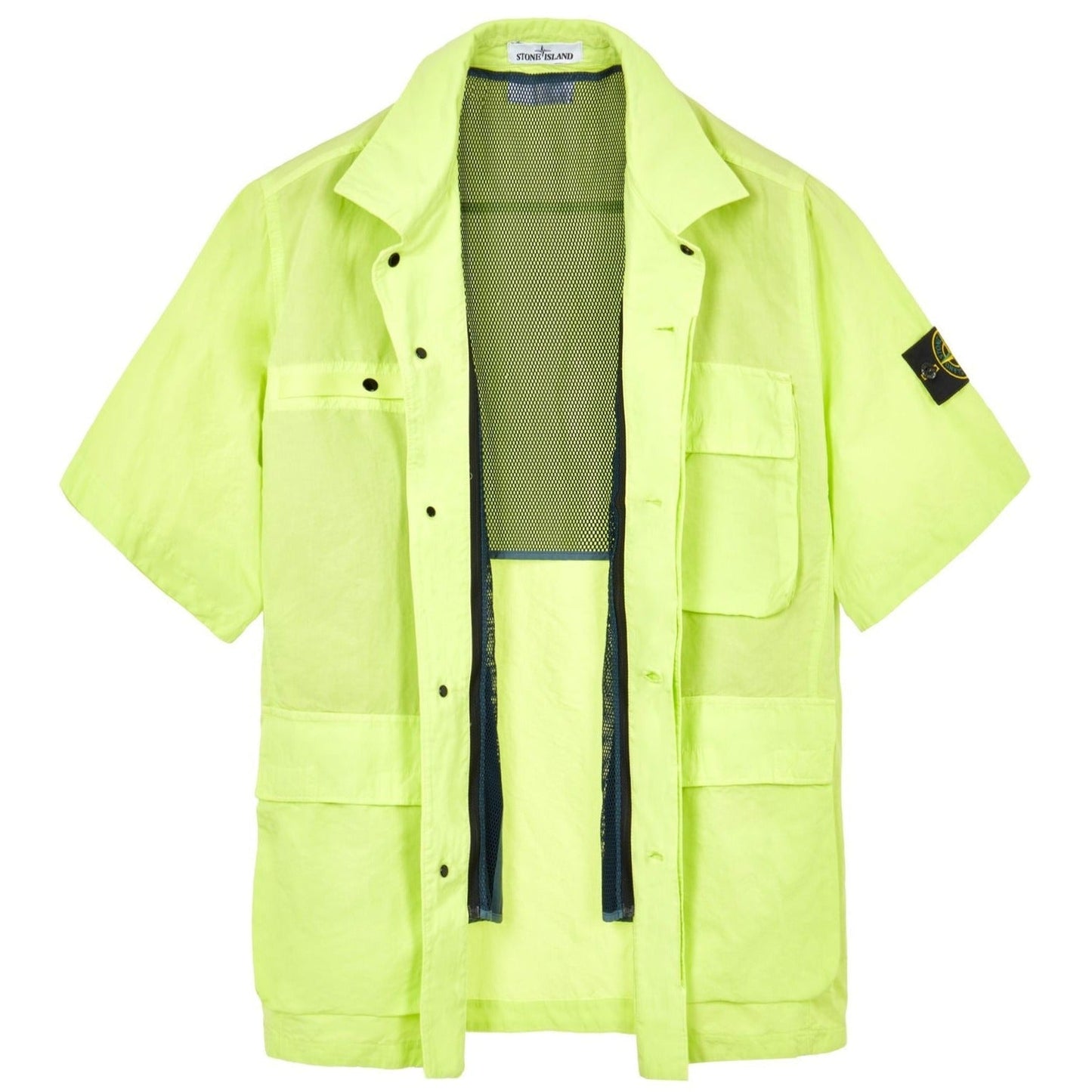 Stone Island Tela Cotone Short Sleeve Shirt