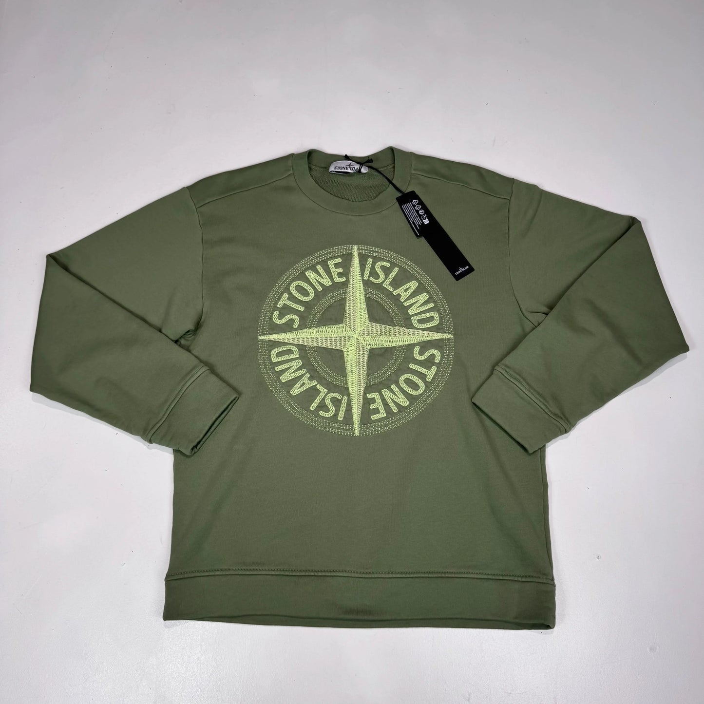 Stone Island Logo Embroidery Design Crewneck Jumper