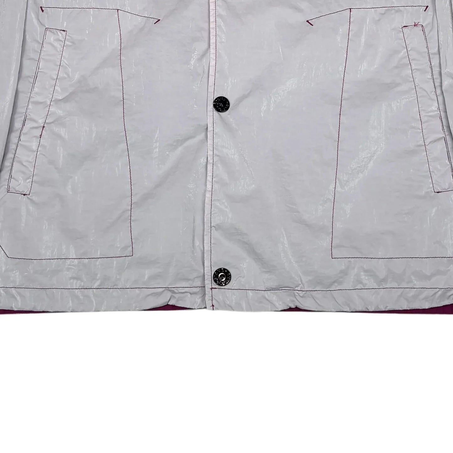 Stone Island Rip Stop Prismatico Marina Logo Spell Out Jacket