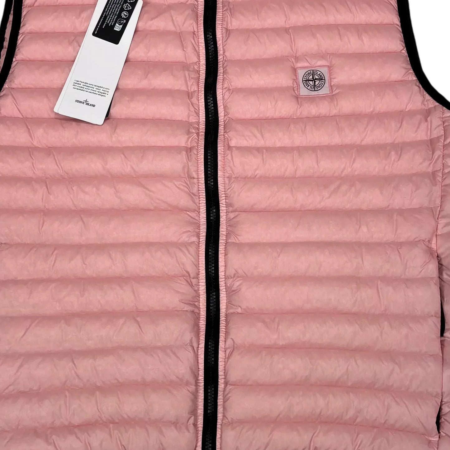 Stone Island Pink Loom Woven Gilet
