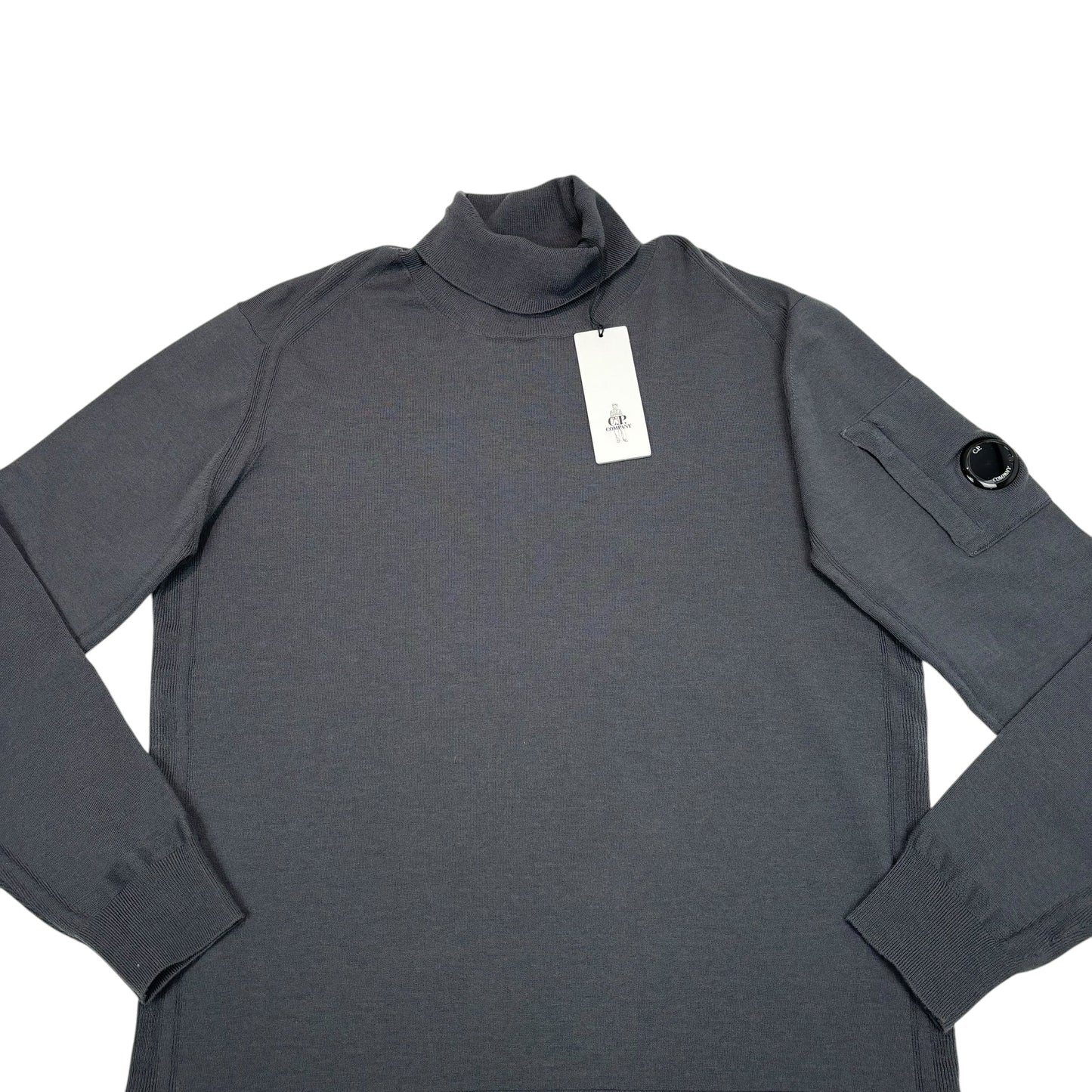 CP Company Grey Single Goggle Turtle Neck Shirt