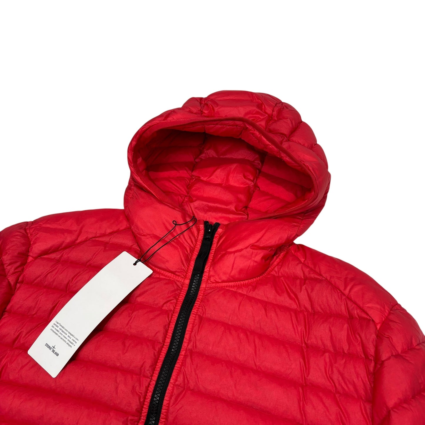 Stone Island Red Loom Woven Chambers R-Nylon Down-TC Jacket