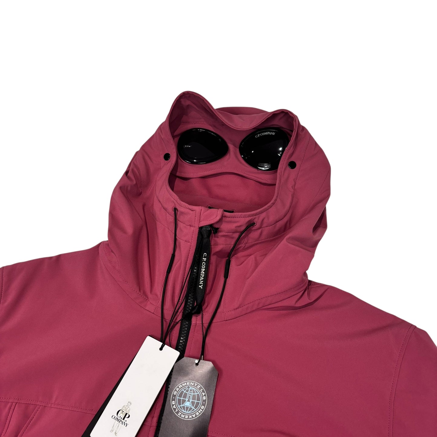 CP Company Pink Double Goggle Soft Shell Jacket