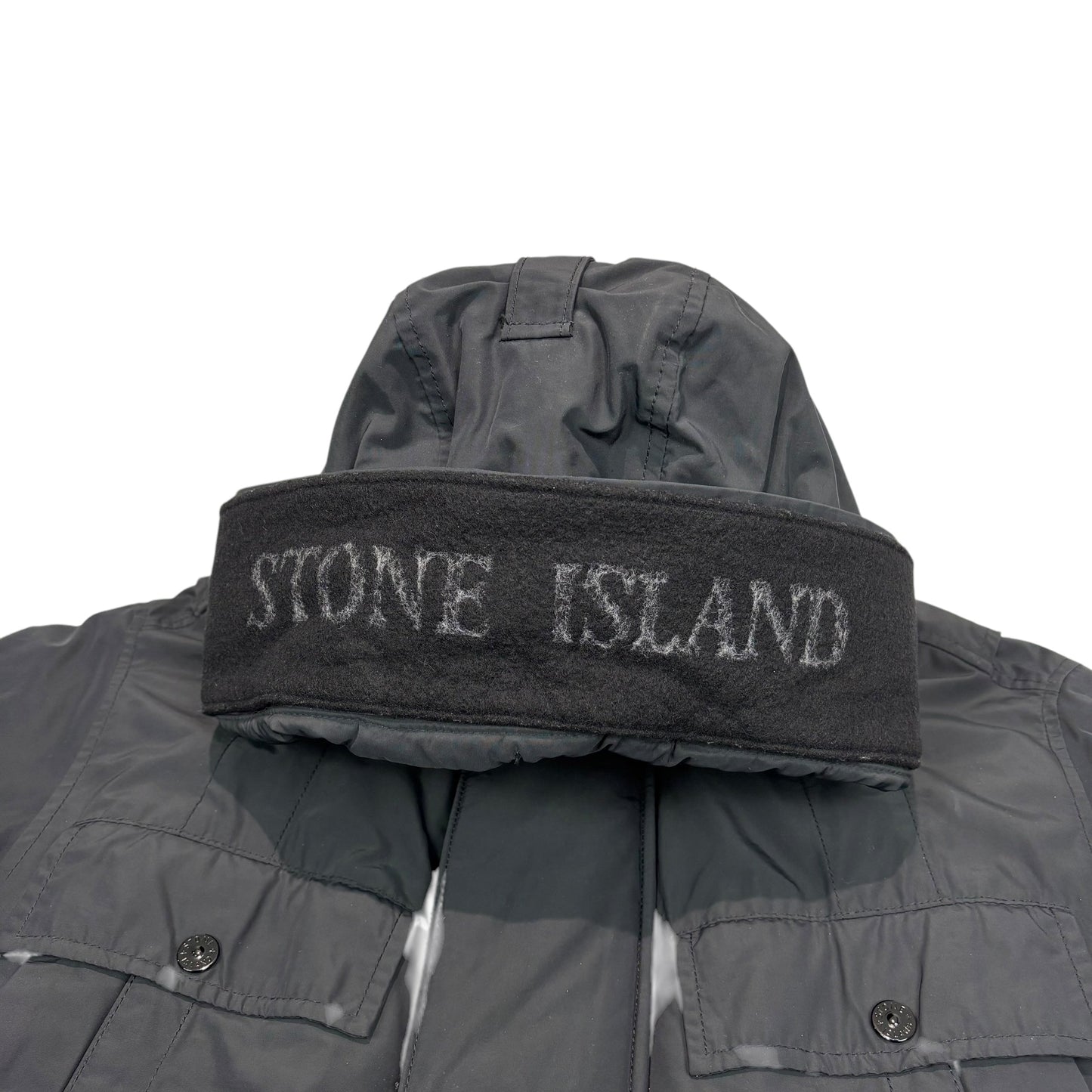 Stone Island Black Micro Reps with Primaloft Insulation Technology Jacket