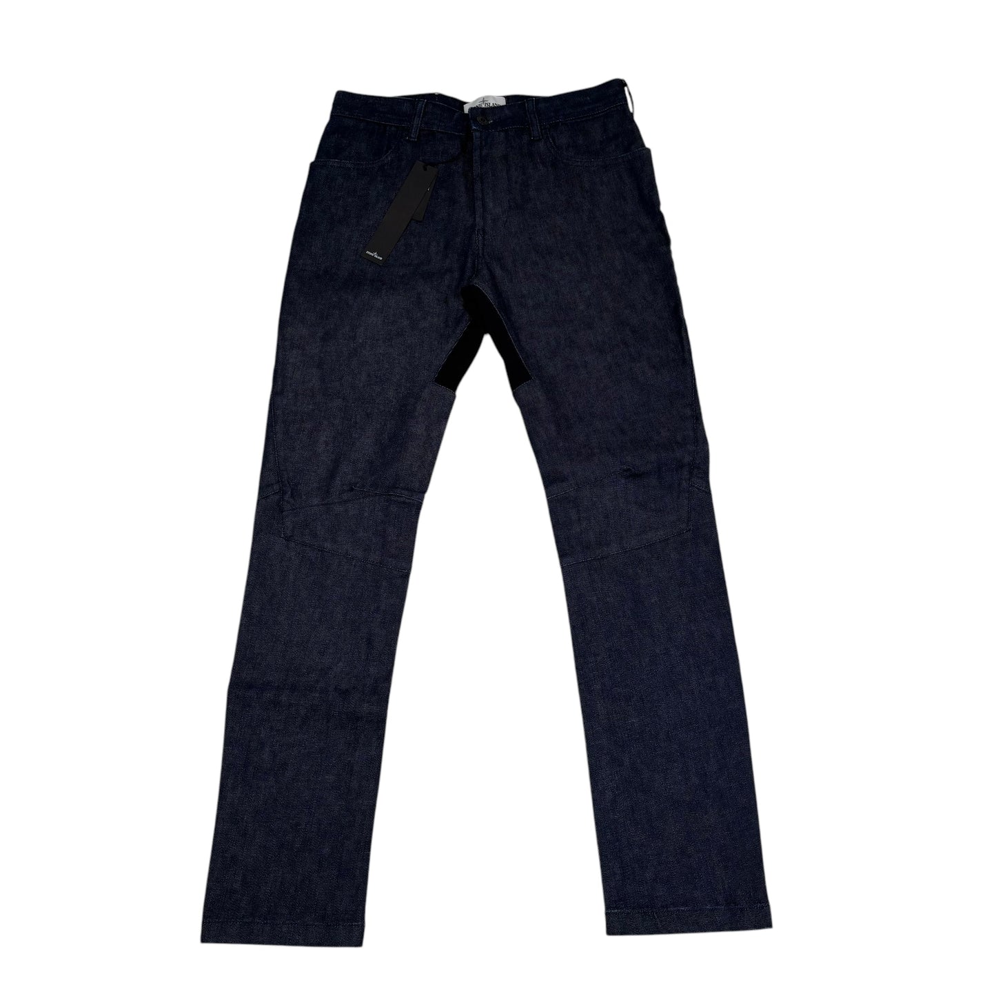 Stone Island Navy Blue Denim Type-SL Compass Patch Jeans