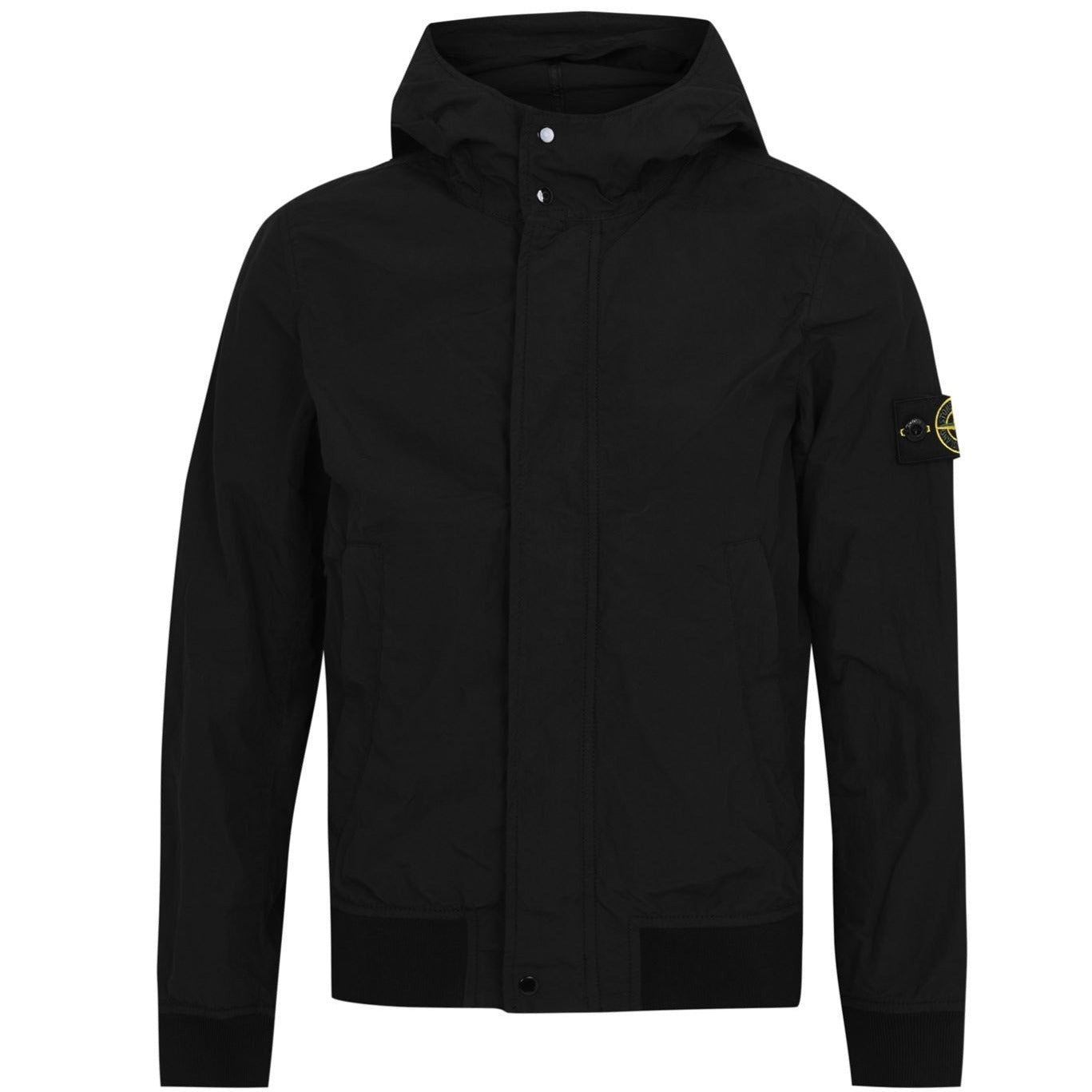 Stone Island Junior Black Crinkle Reps Jacket