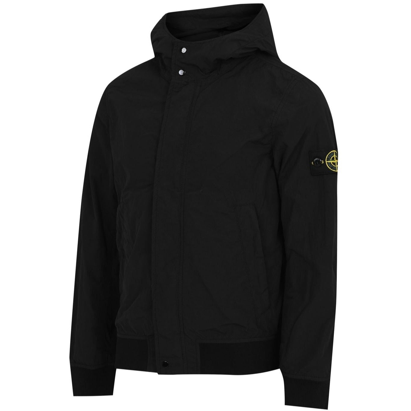 Stone Island Junior Black Crinkle Reps Jacket