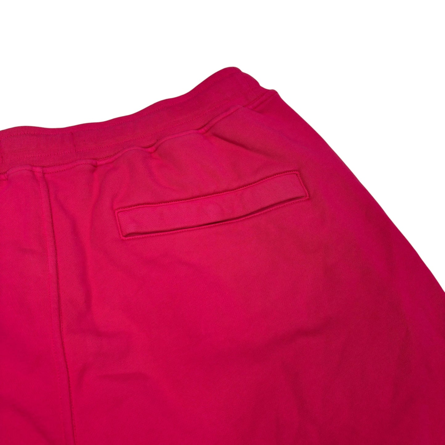 Stone Island Hot Pink Cotton Compass-Patch Shorts