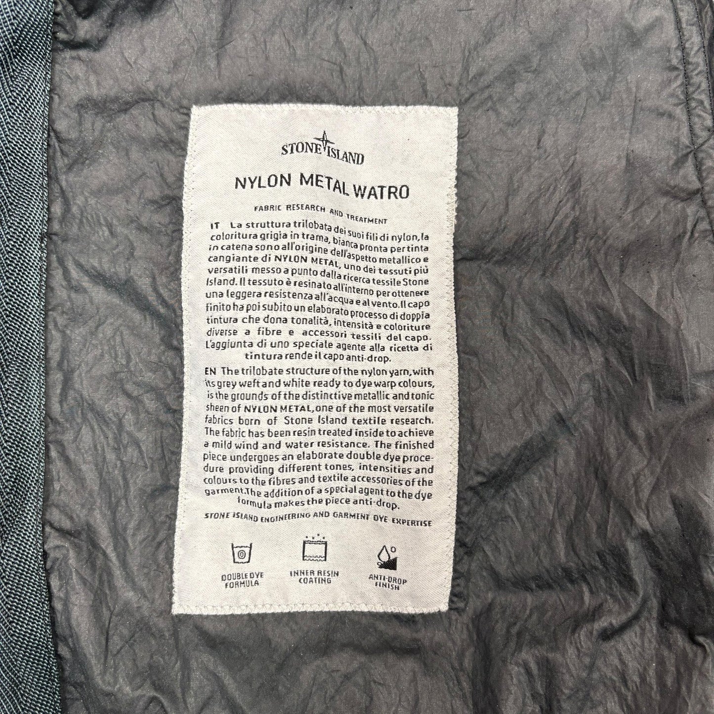 Stone Island Navy Blue Nylon Metal Watro Overshirt Jacket