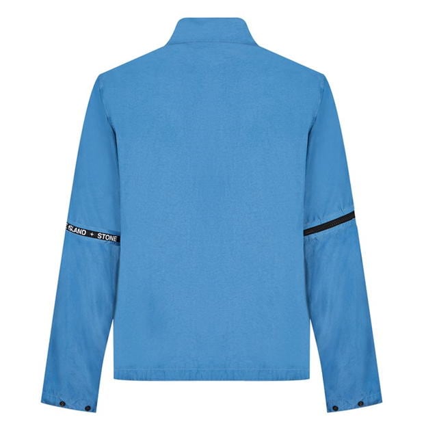 Stone Island Blue Logo Zip Jacket