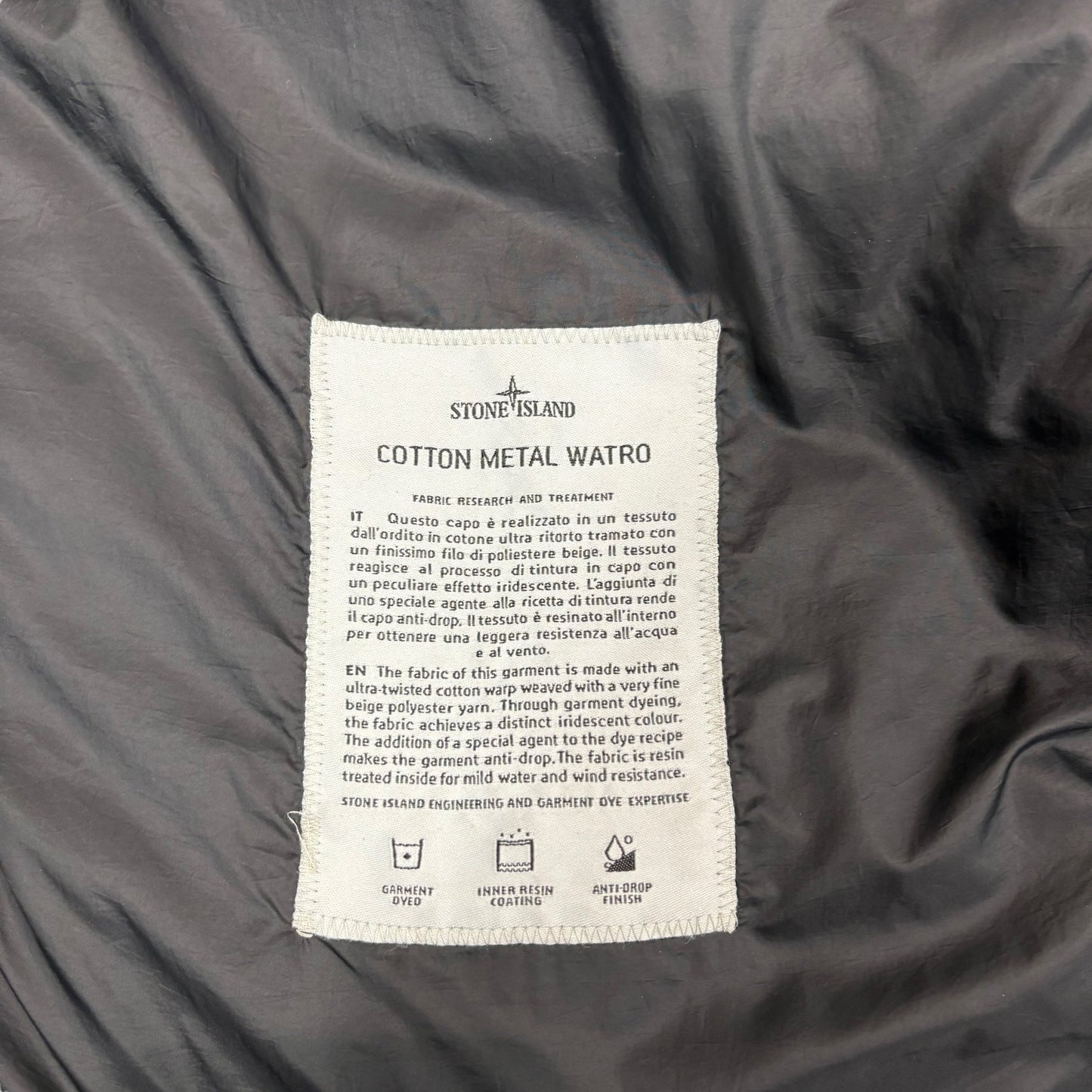 Stone Island Green Cotton Metal Watro Compass Patch 2 In 1 Jacket