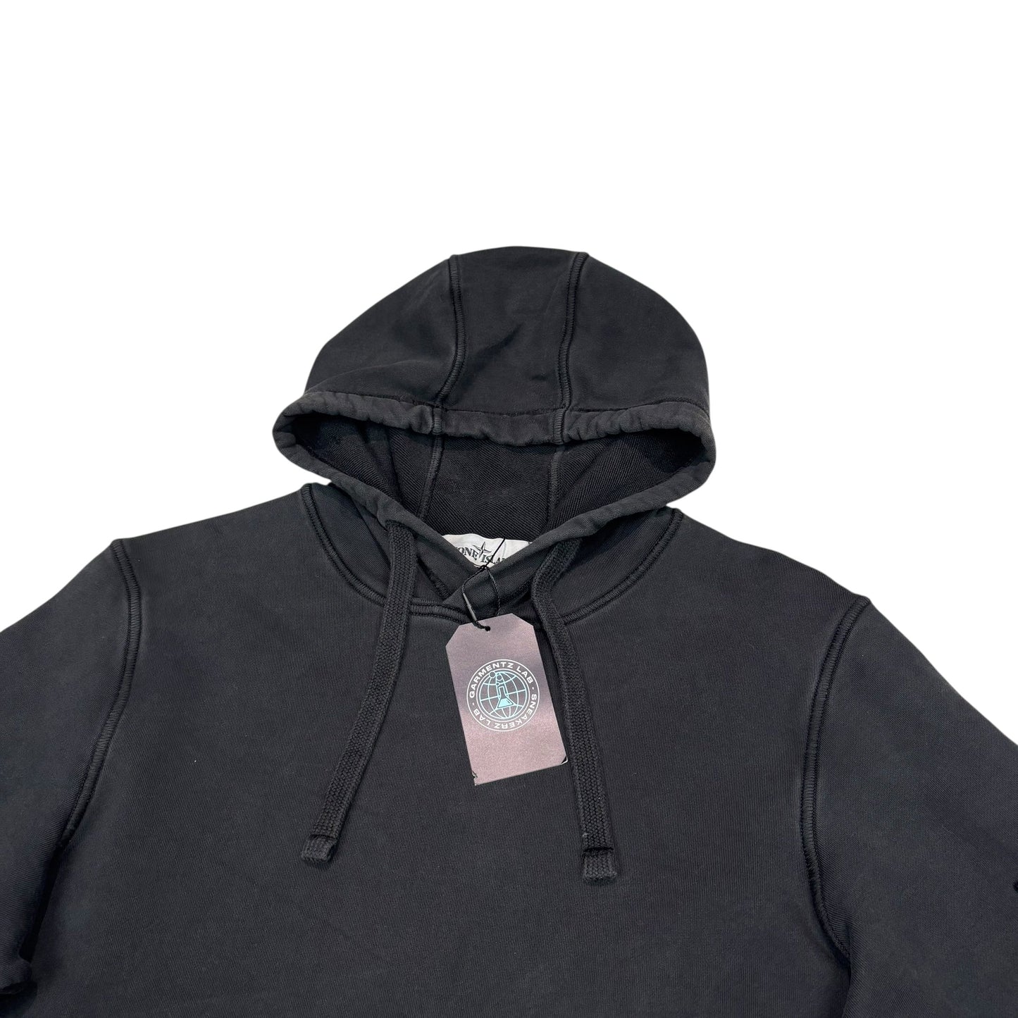 Stone Island Black Compass Patch Hoodie