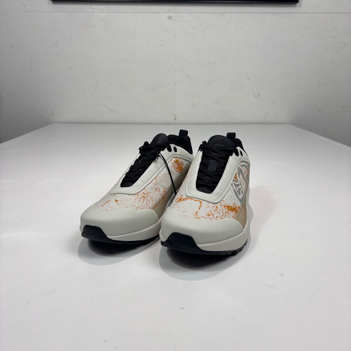 Stone Island White with Orange Details Men’s Trainers