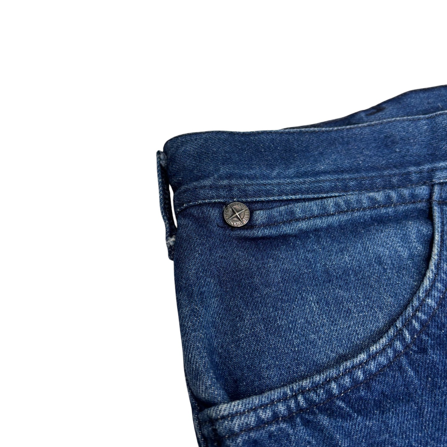 Stone Island Navy Blue Vintage Denim Marina Piece Jeans