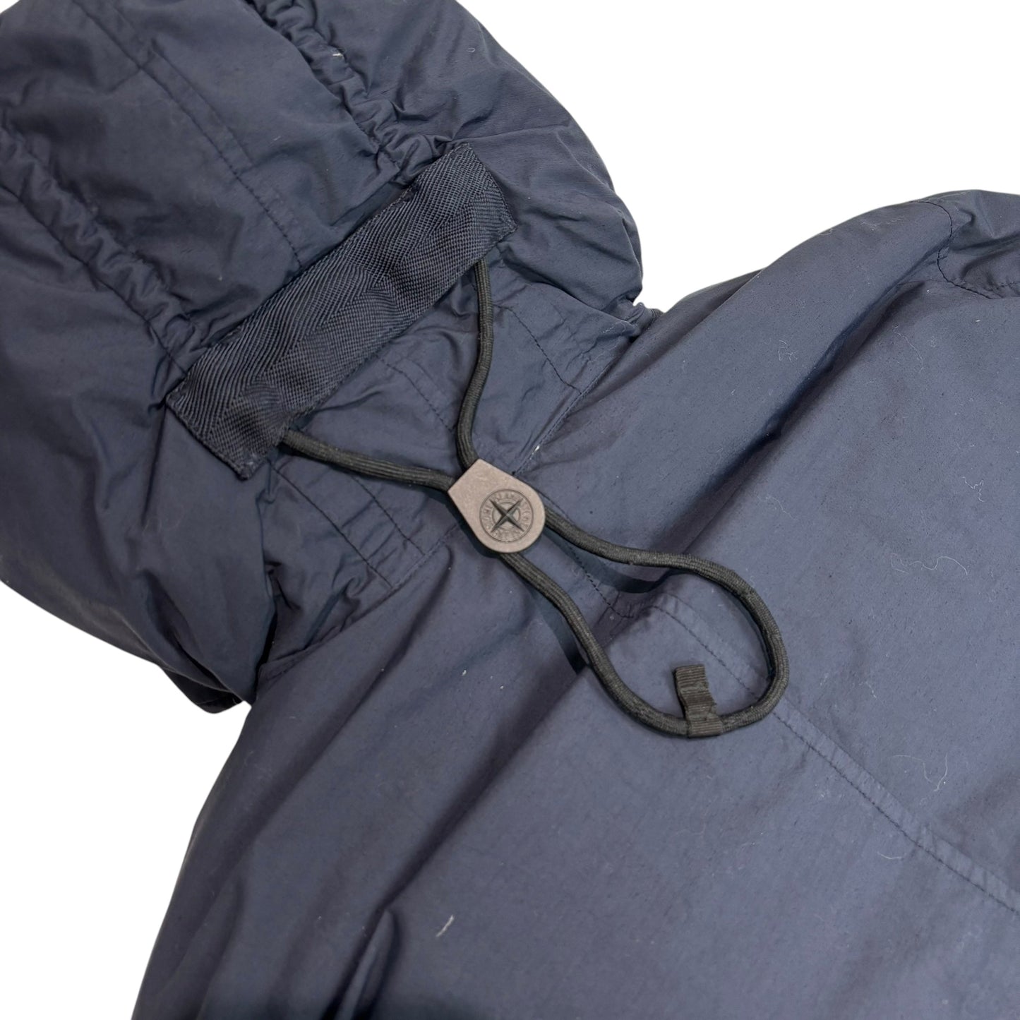 Stone Island Navy Blue Naslan Light Watro Down-TC Compass Patch Coat
