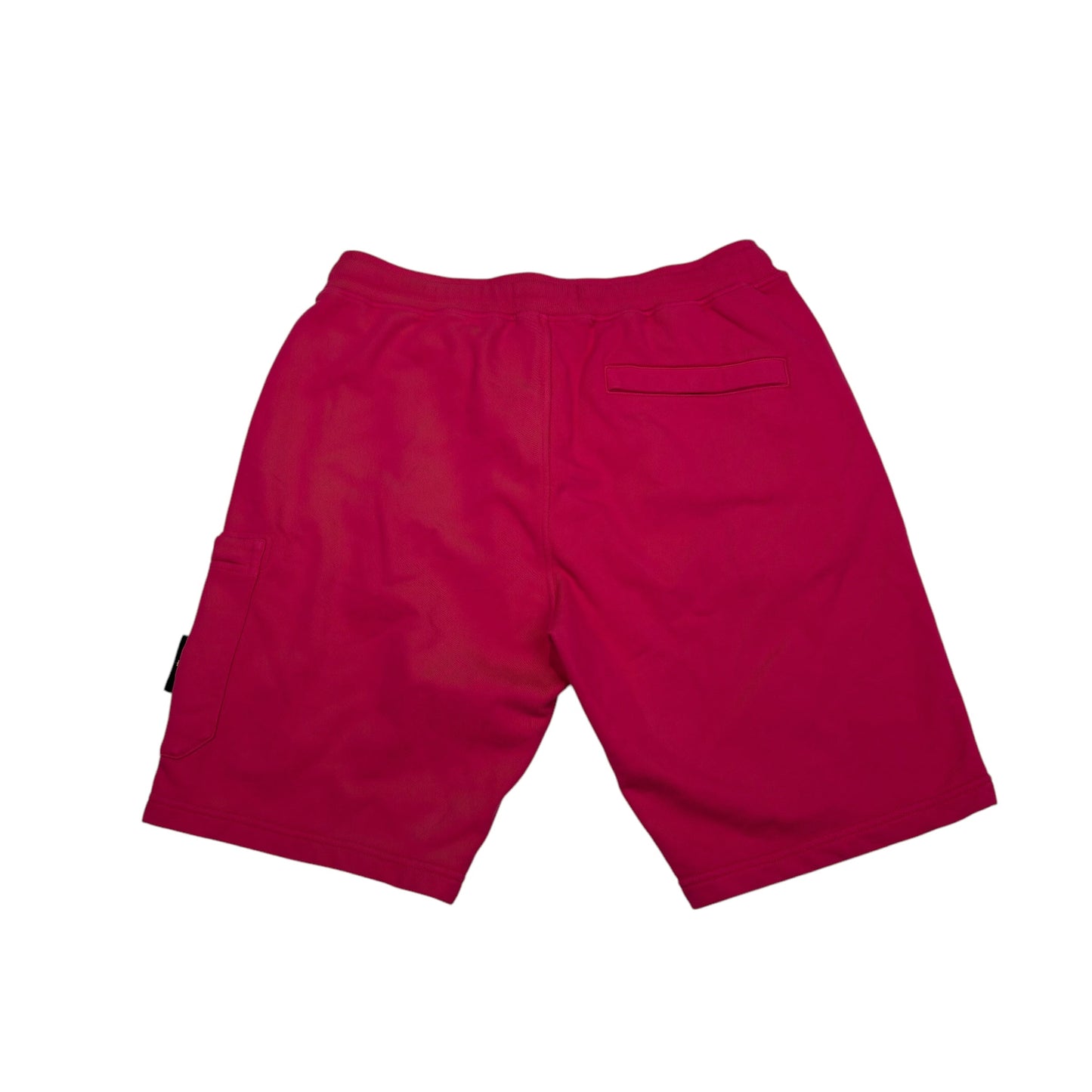 Stone Island Hot Pink Cotton Compass-Patch Shorts