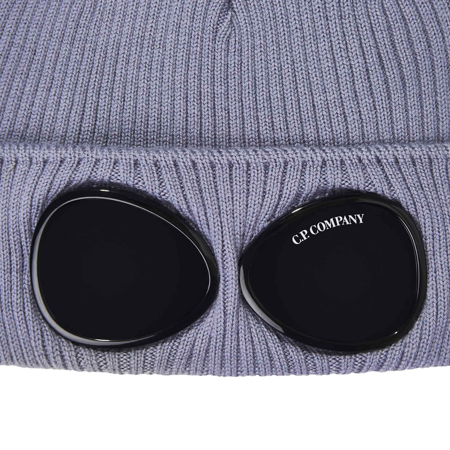 C.P. Company Cotton Goggle Beanie in Lavender Violet