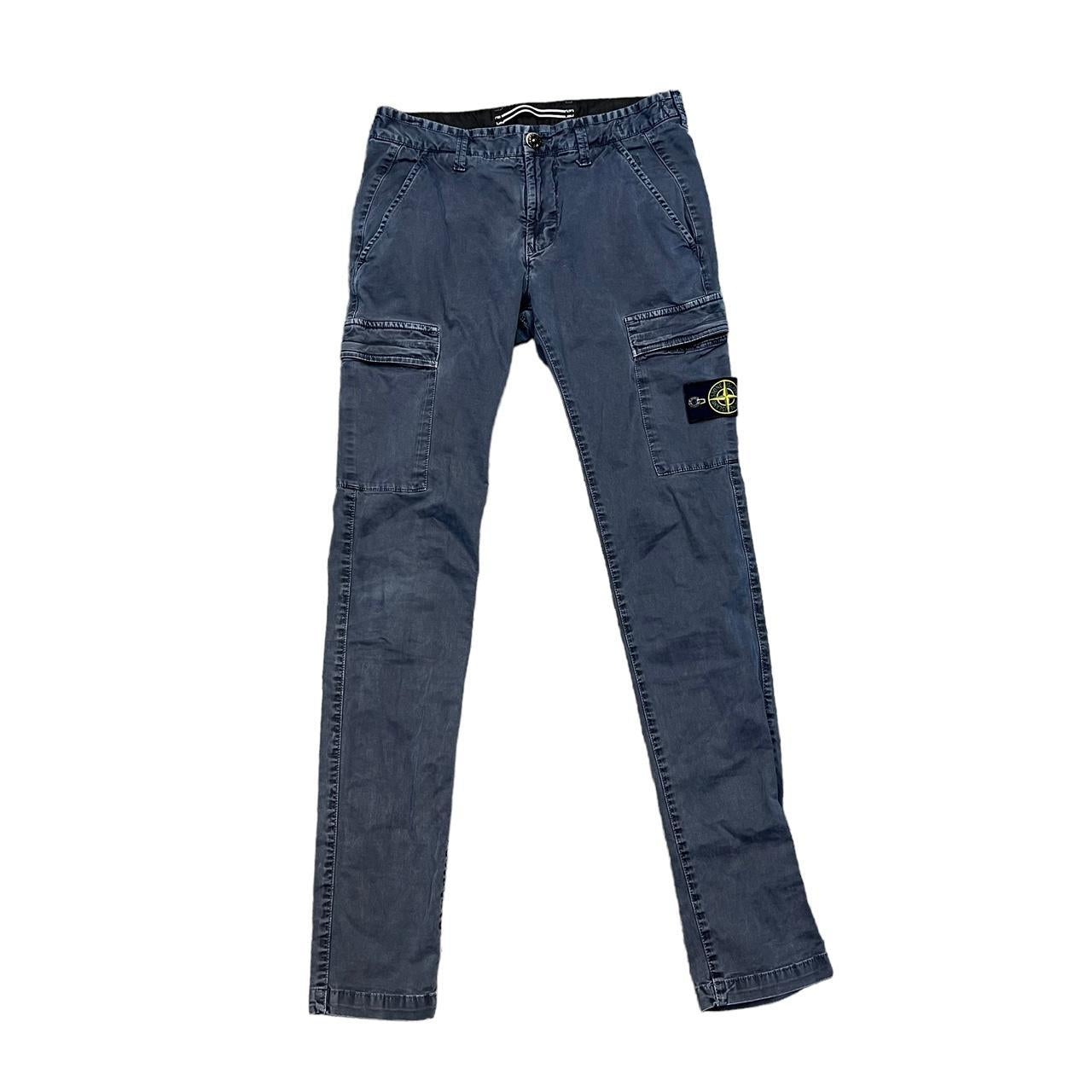 Stone Island Navy Blue Type SK Cargo Trousers