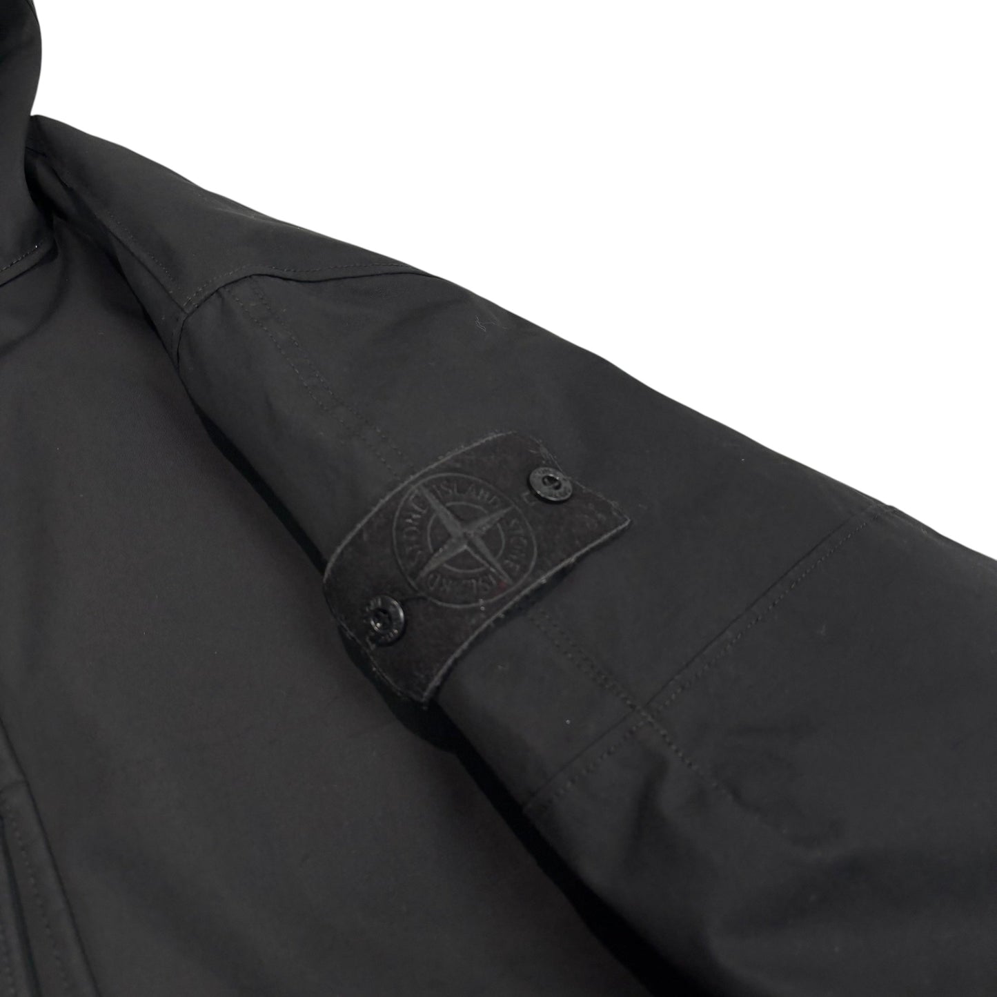 Stone Island Black O-Ventile with Primaloft Insulation Technology Ghost Piece Jacket