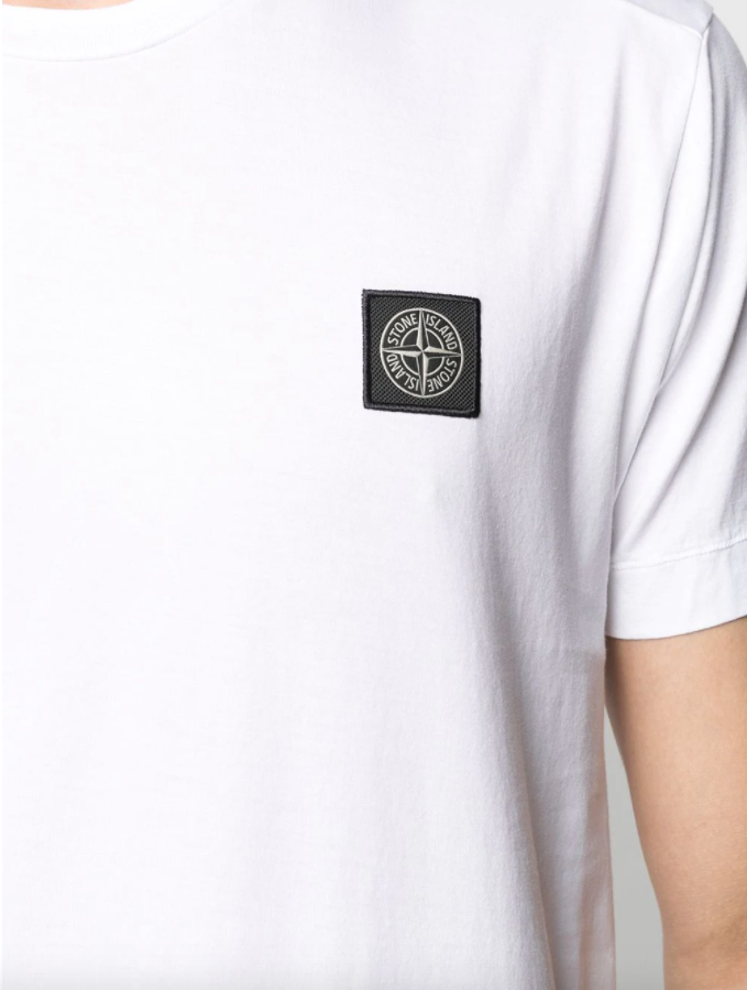 Stone Island logo-patch short-sleeved t-shirt