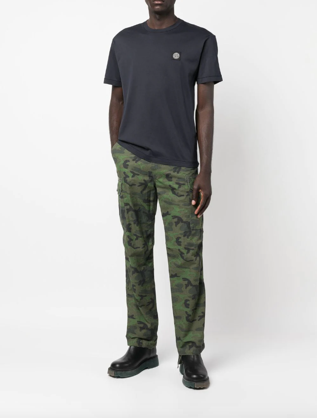 Stone Island Compass-motif cotton T-shirt