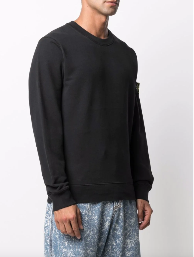 Stone Island logo patch sweatshirt
