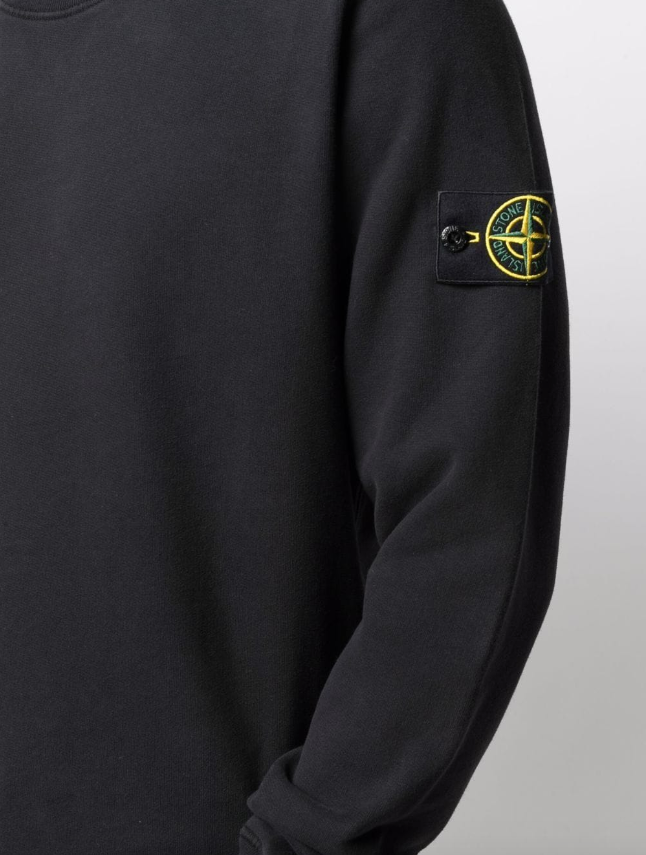 Stone Island logo patch sweatshirt