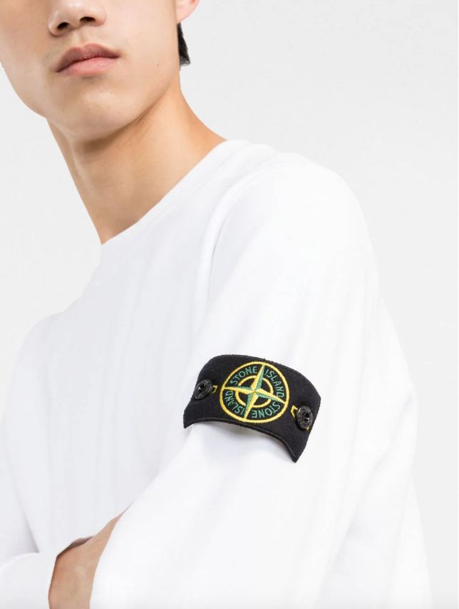 Stone Island logo patch sweatshirt