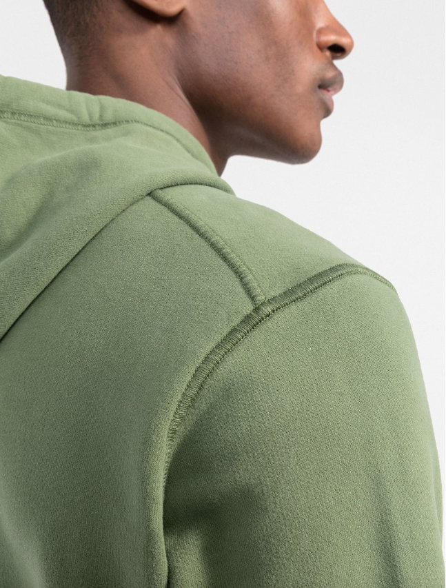 Stone Island Compass-patch cotton hoodie