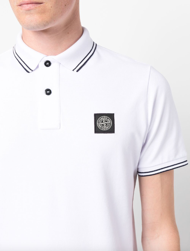 Stone Island Compass-patch polo shirt