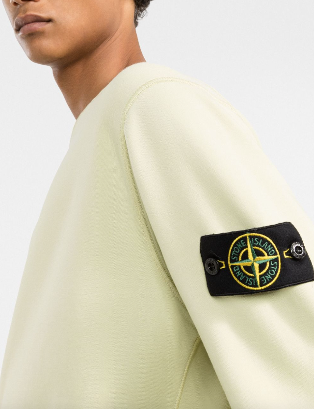 Stone Island Compass logo-patch crew-neck sweatshirt
