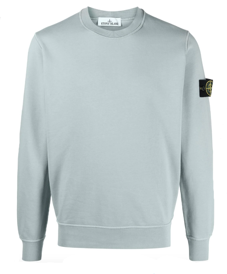 Stone Island Compass logo-patch crew-neck sweatshirt
