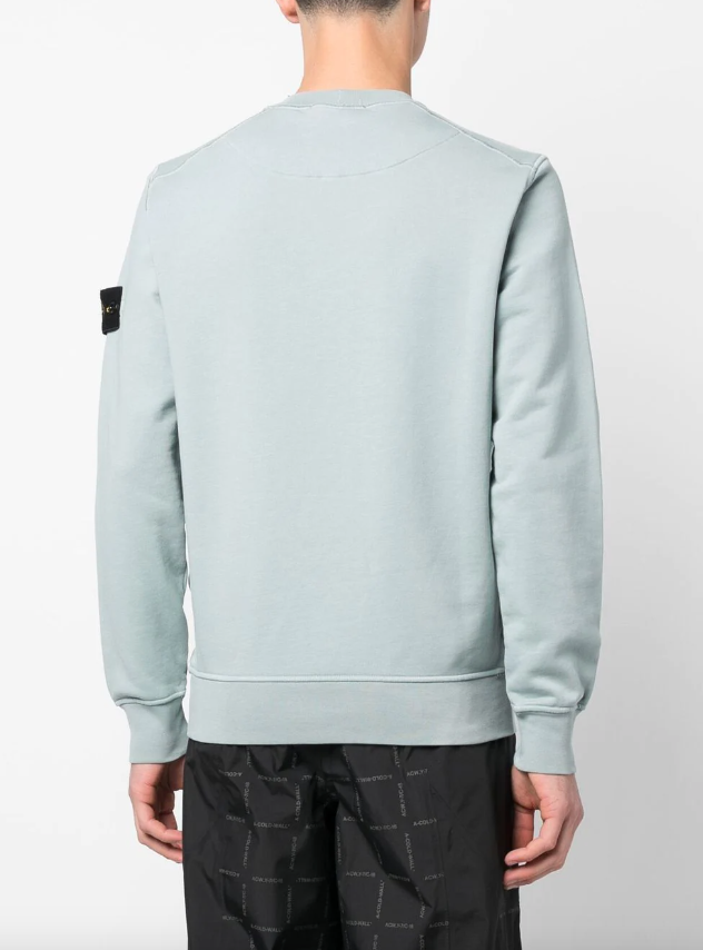 Stone Island Compass logo-patch crew-neck sweatshirt