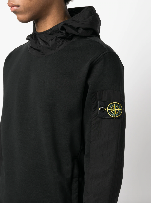 Stone Island Compass 63854 hooded sweatshirt in cotton fleece