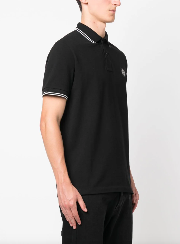 Stone Island Compass-patch polo shirt