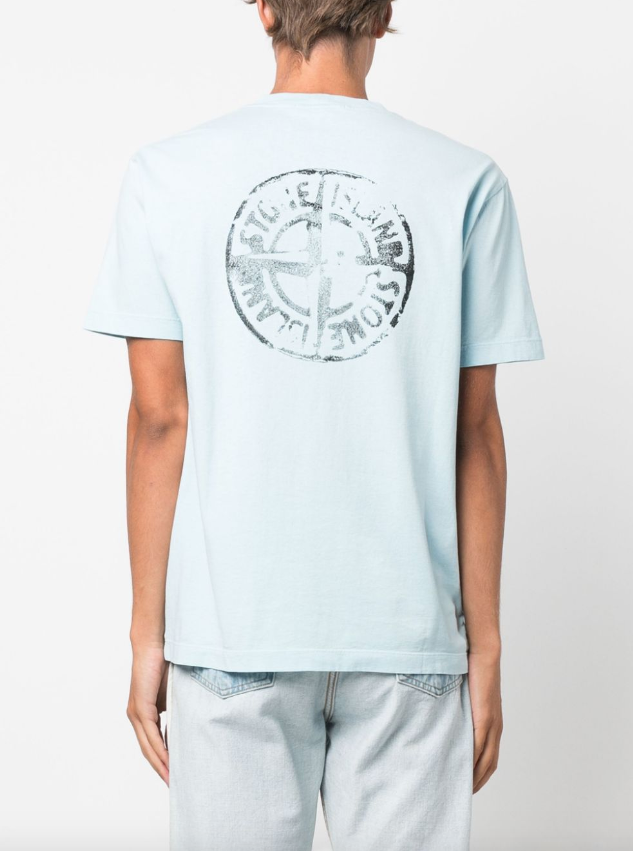 Stone Island logo-print cotton T-shirt