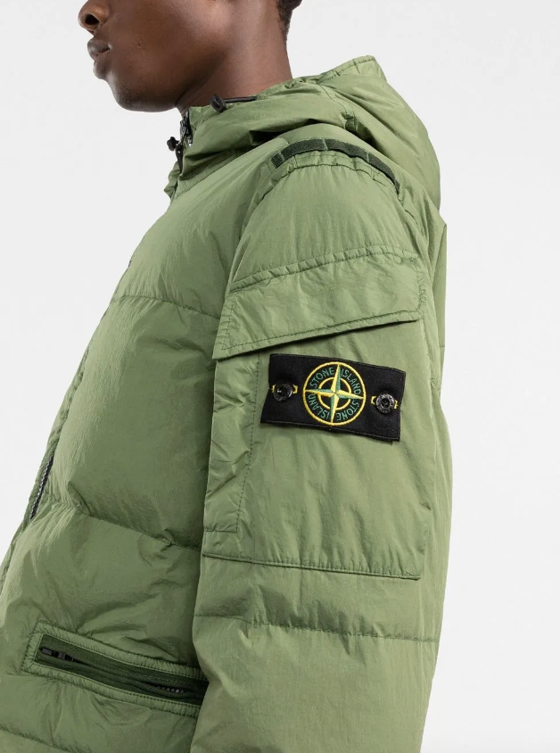 Stone Island Compass-patch padded jacket