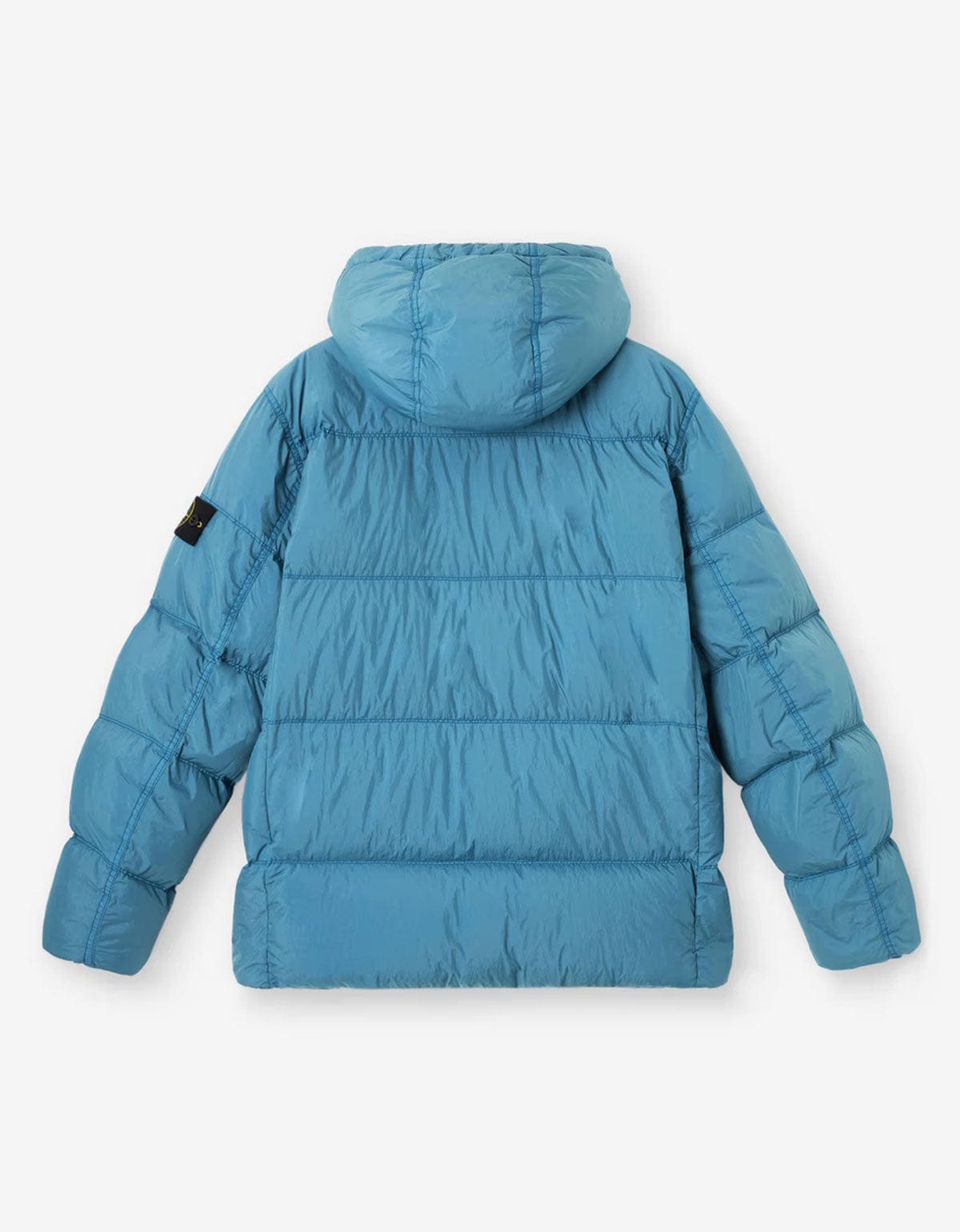 Stone Island Blue Crinkle Reps Ny. Down Jacket