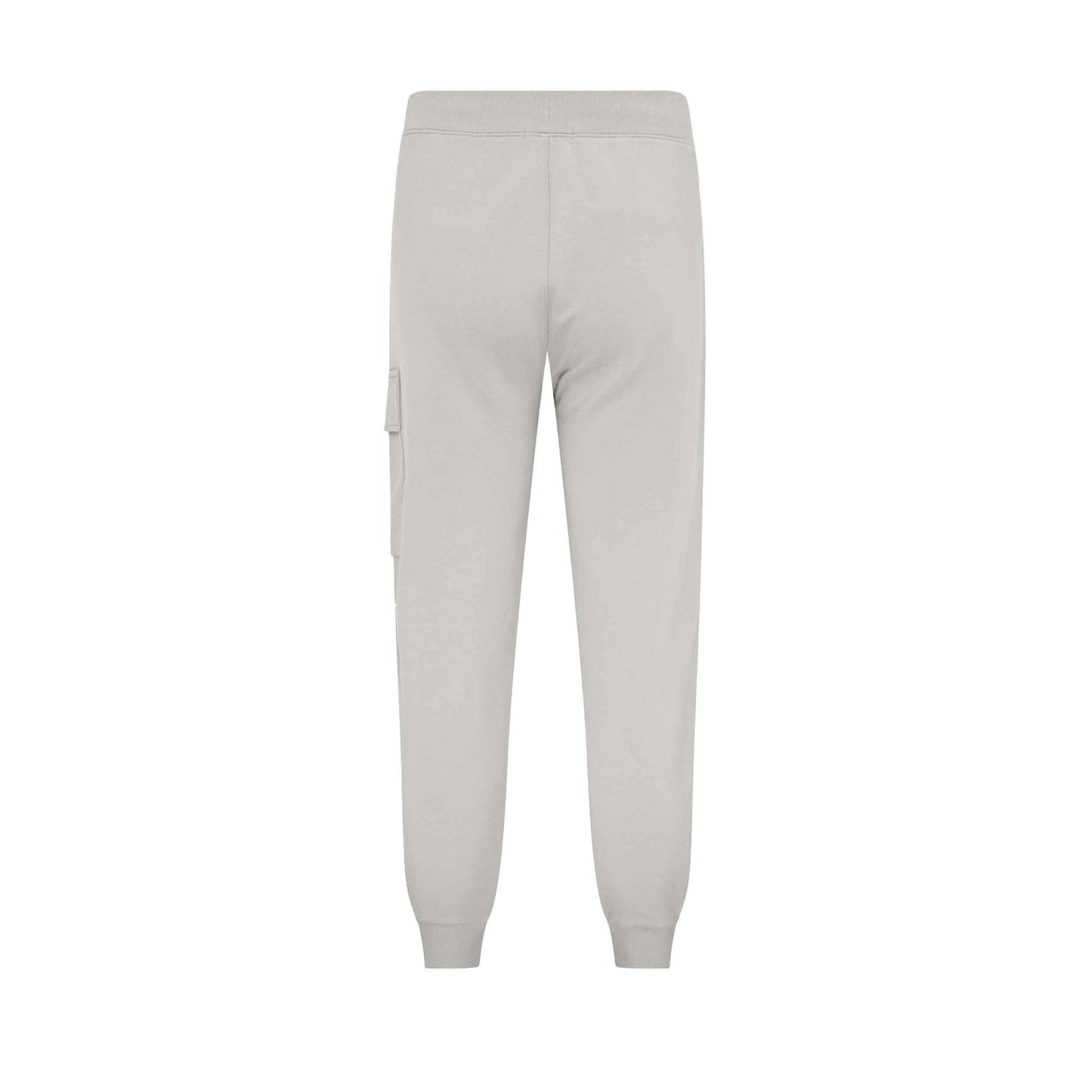 C.P. Company Diagonal Raised Fleece Cargo Sweatpants in Blue Fox- Grey