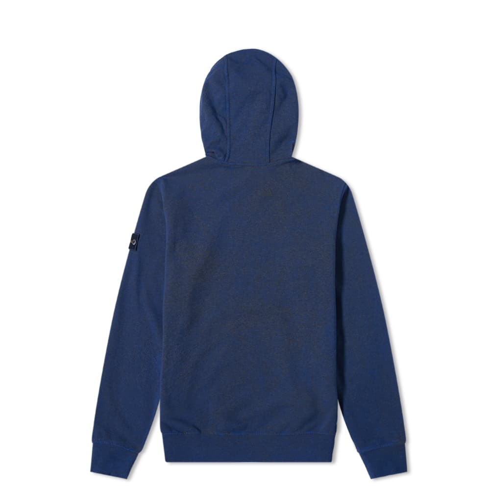 Stone Island Junior Navy Dust Treatment Hoodie