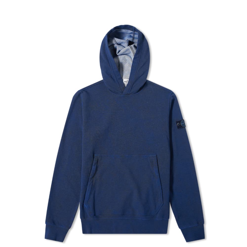 Stone Island Junior Navy Dust Treatment Hoodie