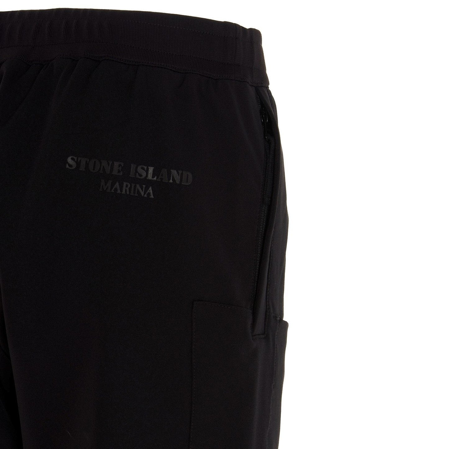 Stone Island Black Marina Cargo Pants