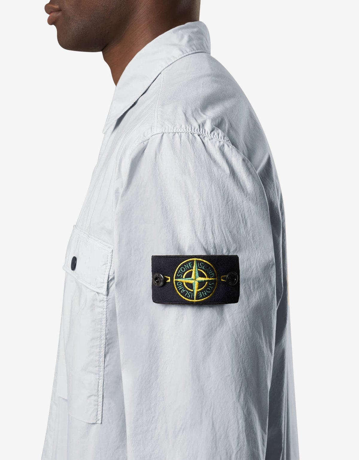 Stone Island Blue Paracadute Overshirt