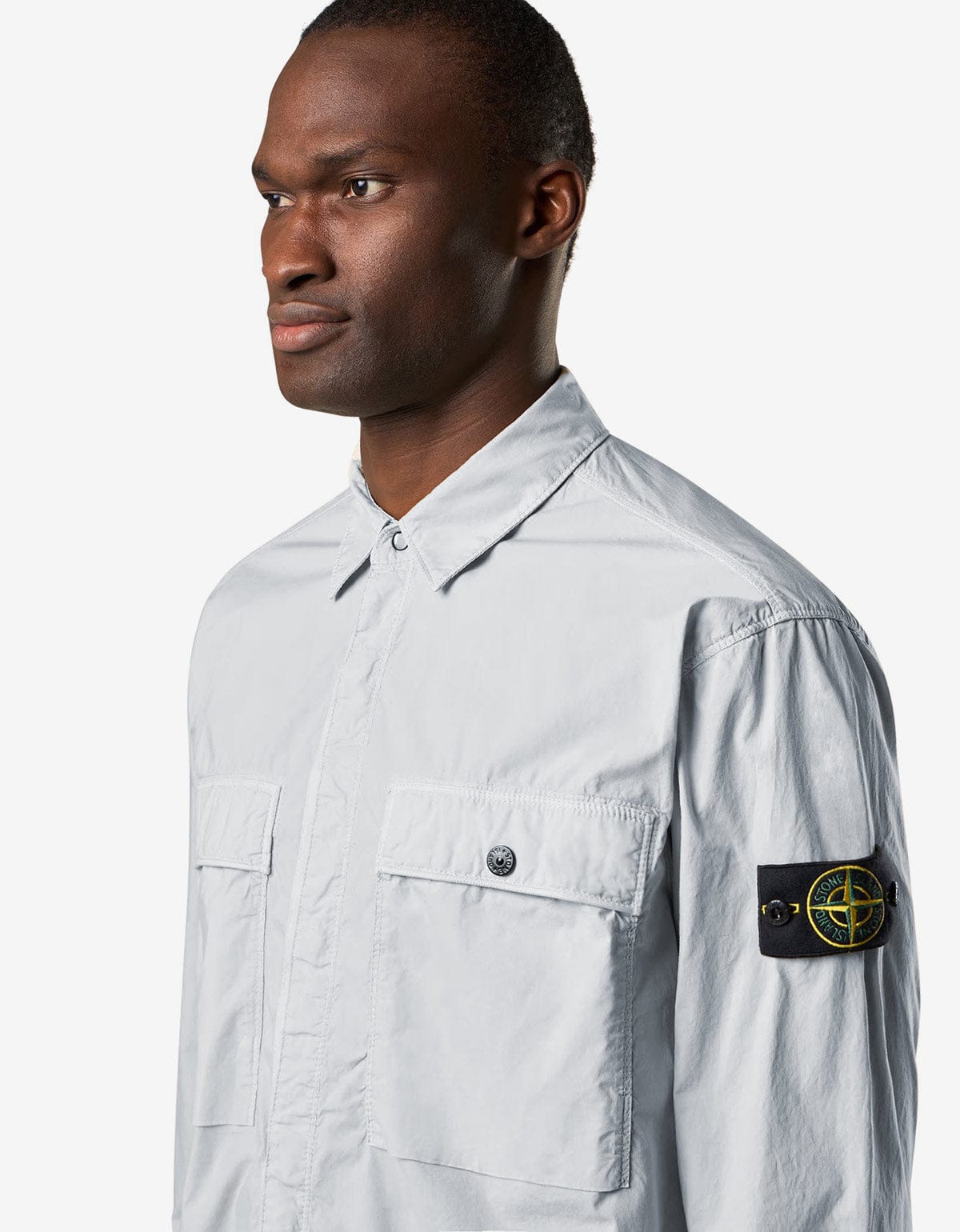 Stone Island Blue Paracadute Overshirt