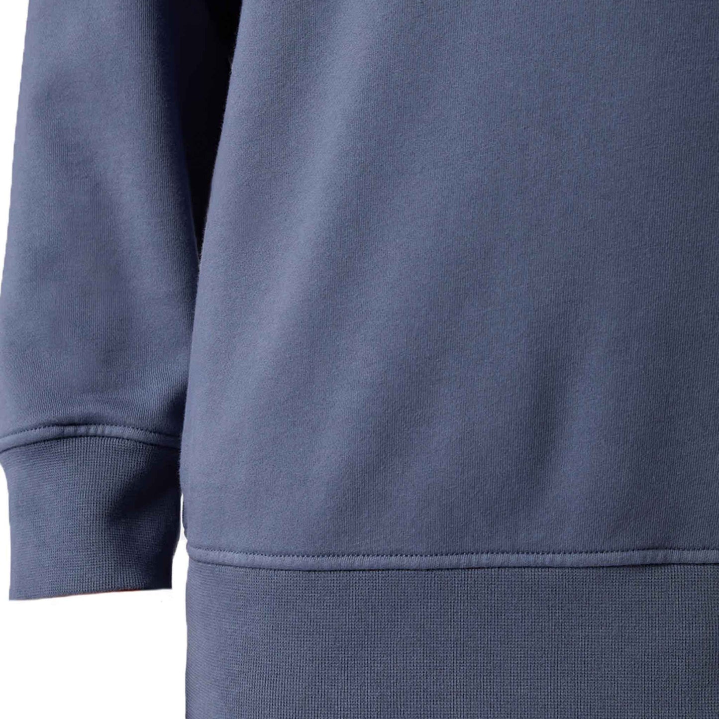 Stone Island Cotton Fleece Crewneck Sweatshirt in Mid Blue