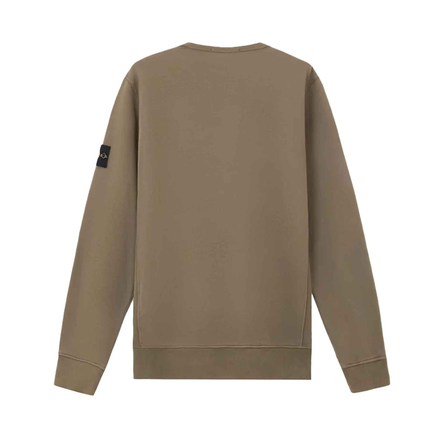 Stone Island Cotton Fleece Crewneck Sweatshirt in Walnut Brown