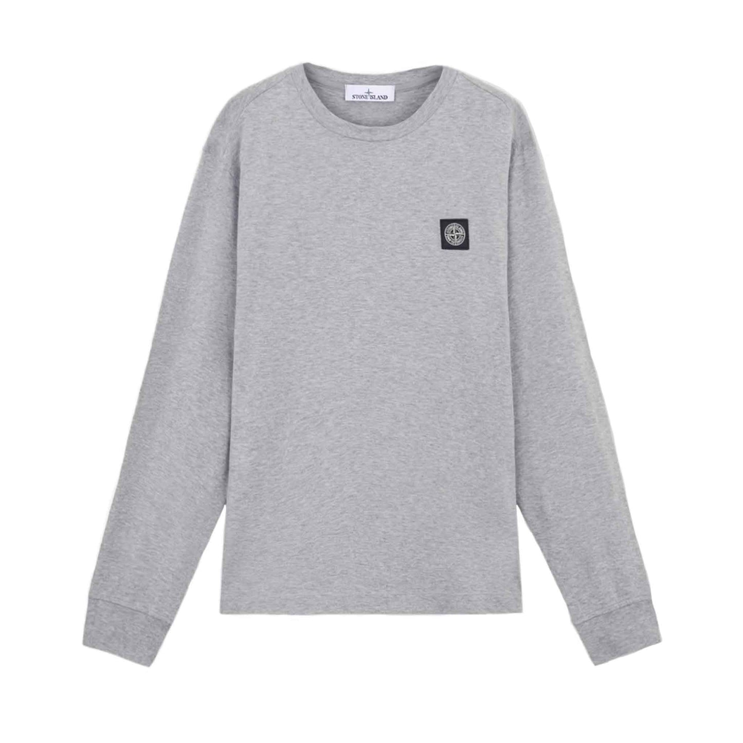 Stone Island Cotton Jersey Slim Fit Long Sleeve T-Shirt in Dust Grey Melange