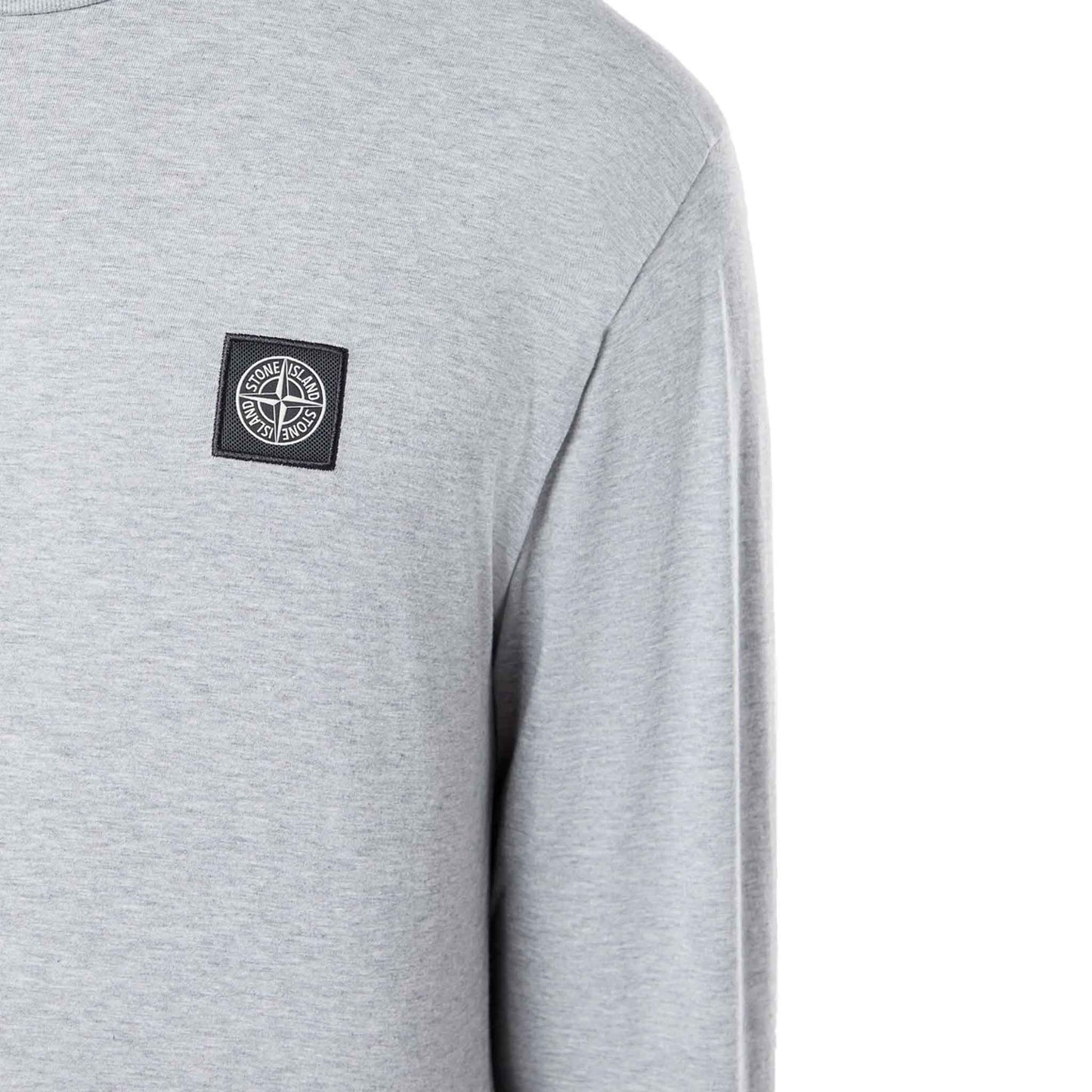 Stone Island Cotton Jersey Slim Fit Long Sleeve T-Shirt in Dust Grey Melange