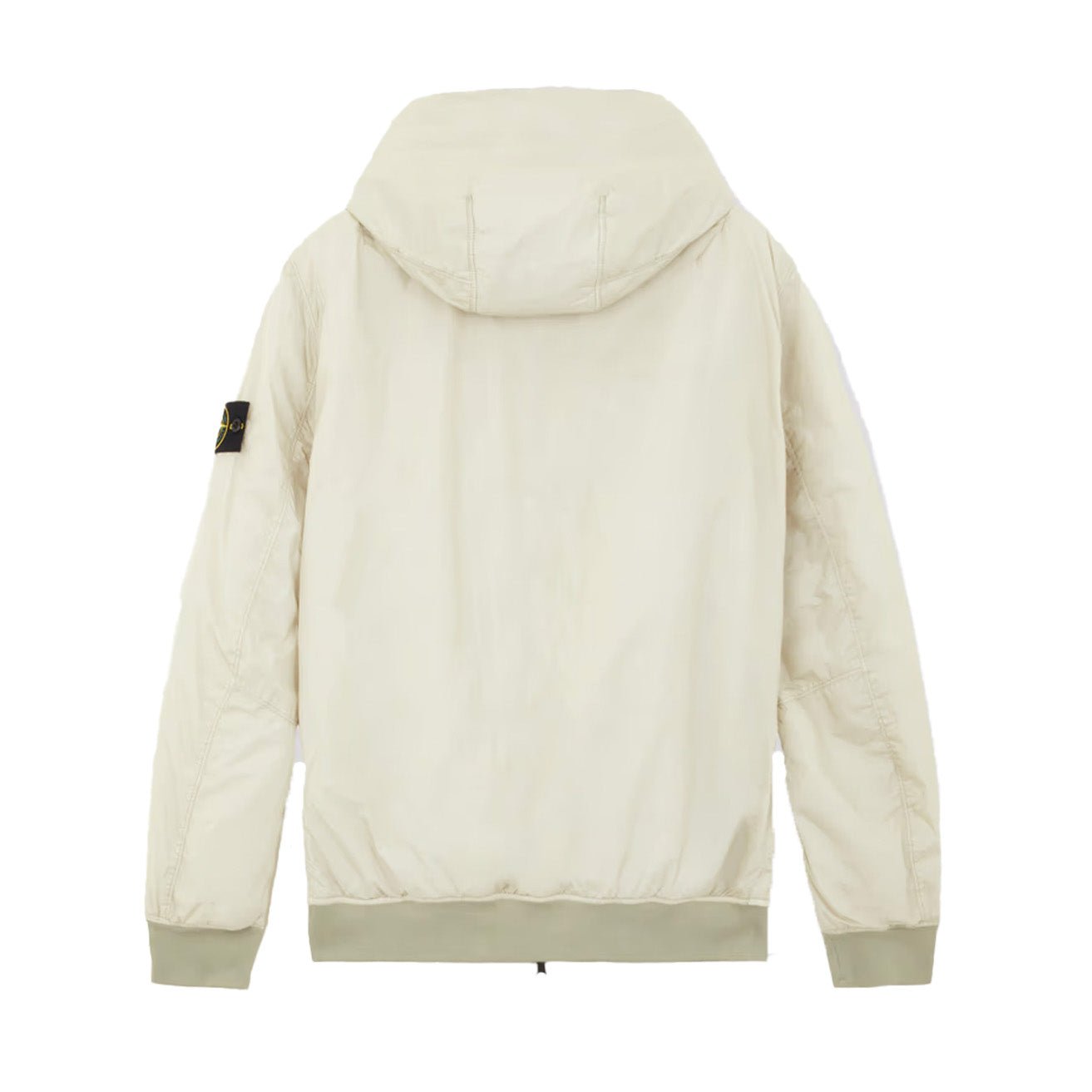Stone Island Crinkle Reps R-NY Hooded Blouson With Primaloft in Off White