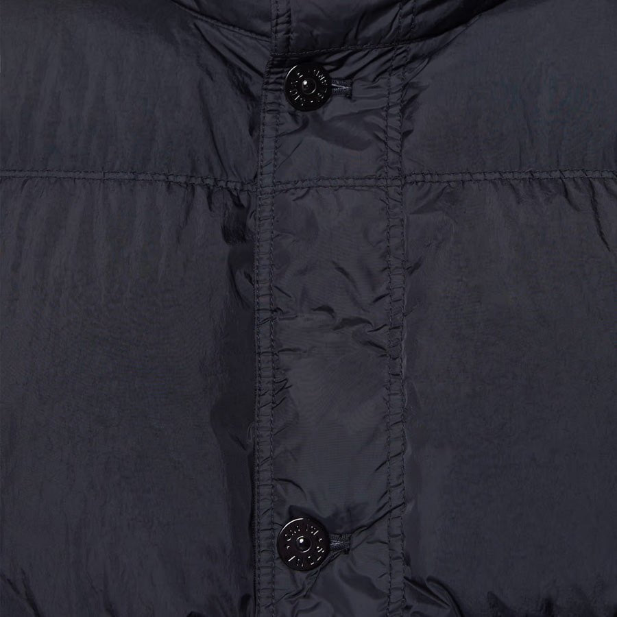 Stone Island Crinkle Reps R-NY Light Down Blouson Jacket in Navy Blue